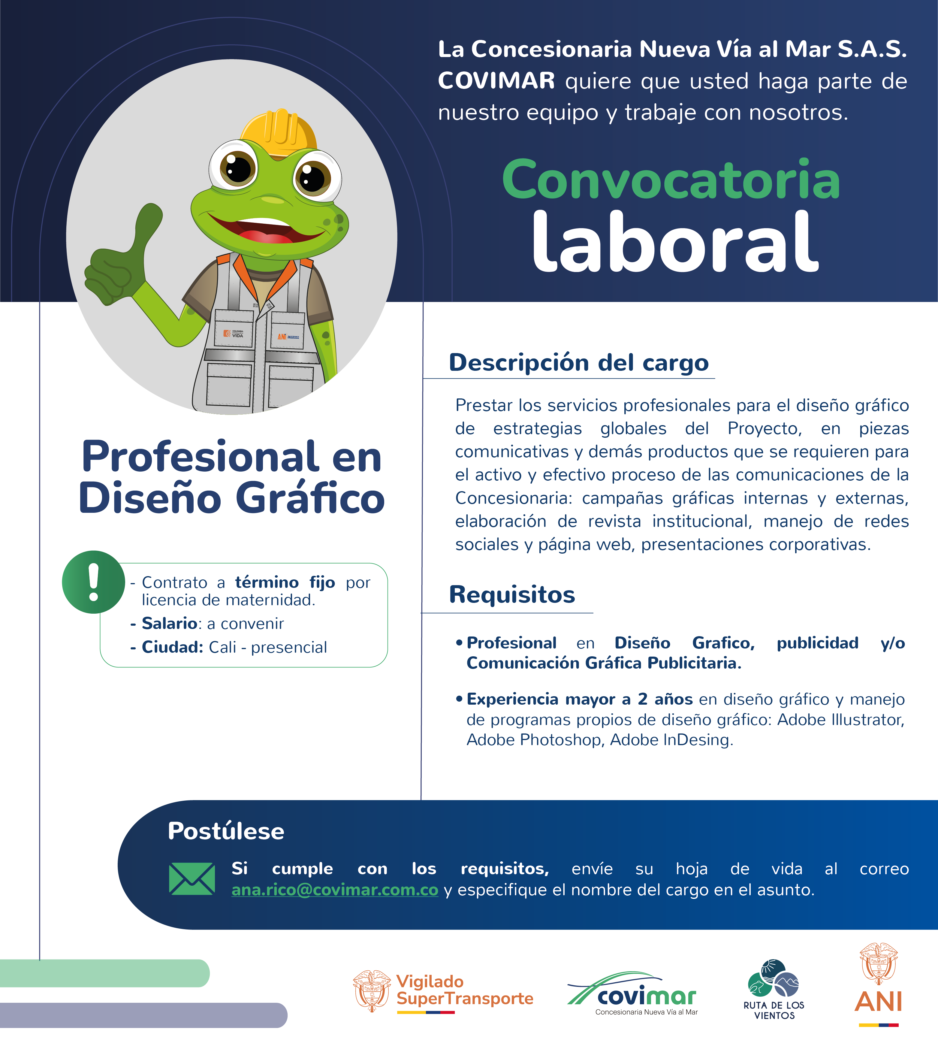 Convocatoria: Profesional en Diseño Gráfico